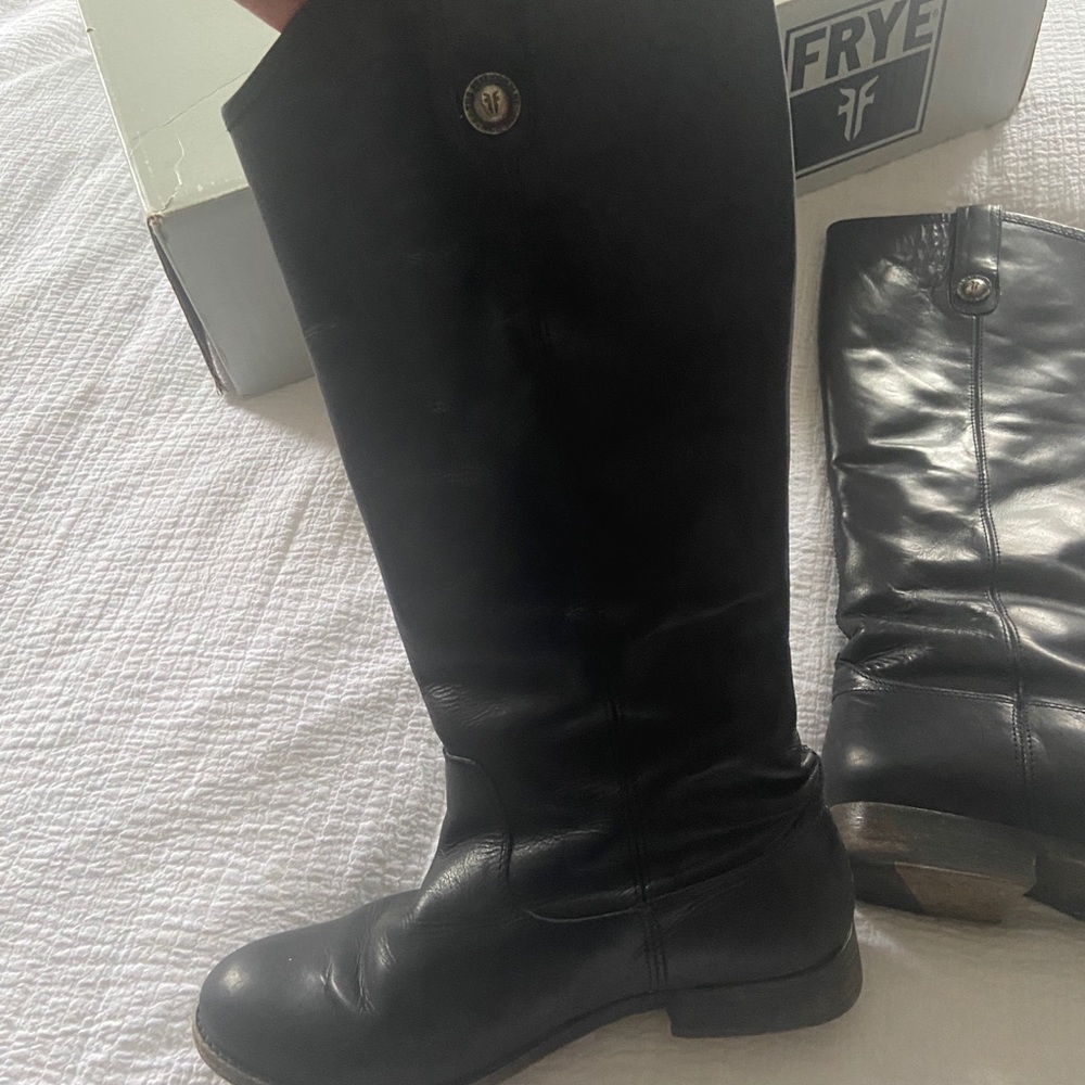 FRYE- Black knee-high boots